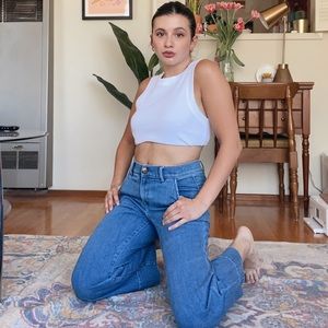 EXPRESS WIDE LEG JEANS